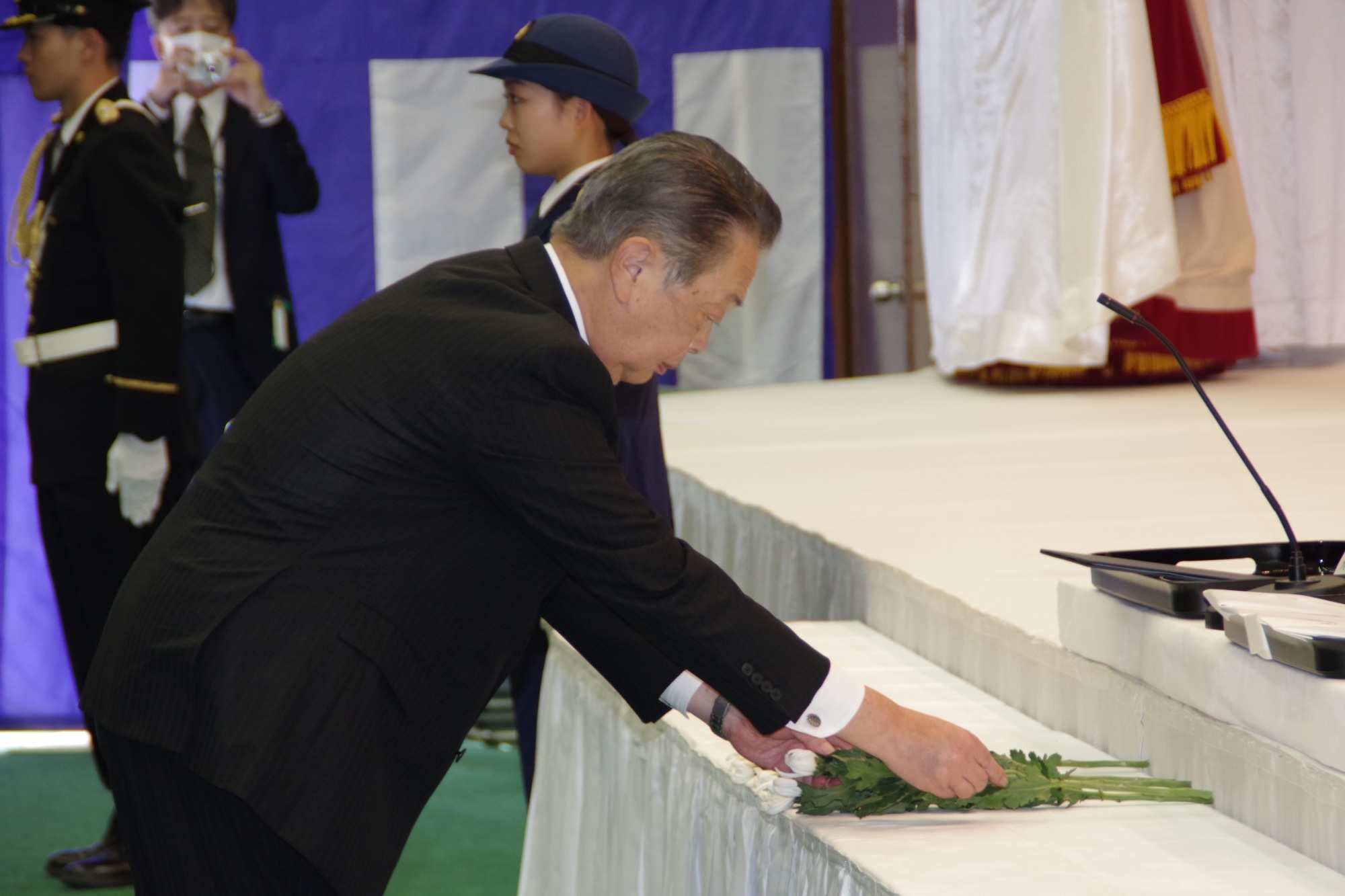 写真：慰霊祭